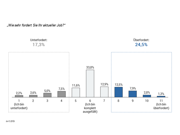 Überforderung und Unterforderung im Job Avantgarde Experts Studie