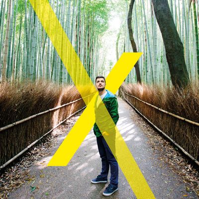 Mann im Wald