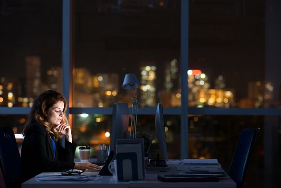 Überstunden im Büro