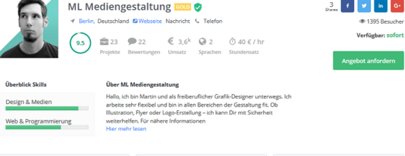 Twago Seite von Martin Langenberg