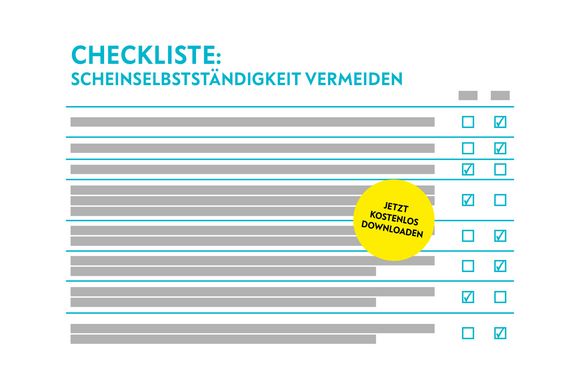 Scheinselbstständigkeit vermeiden: Checkliste