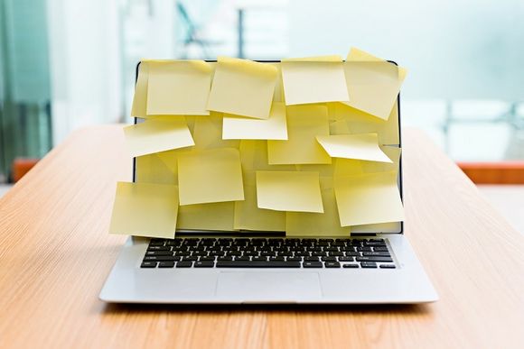 Laptop Postits